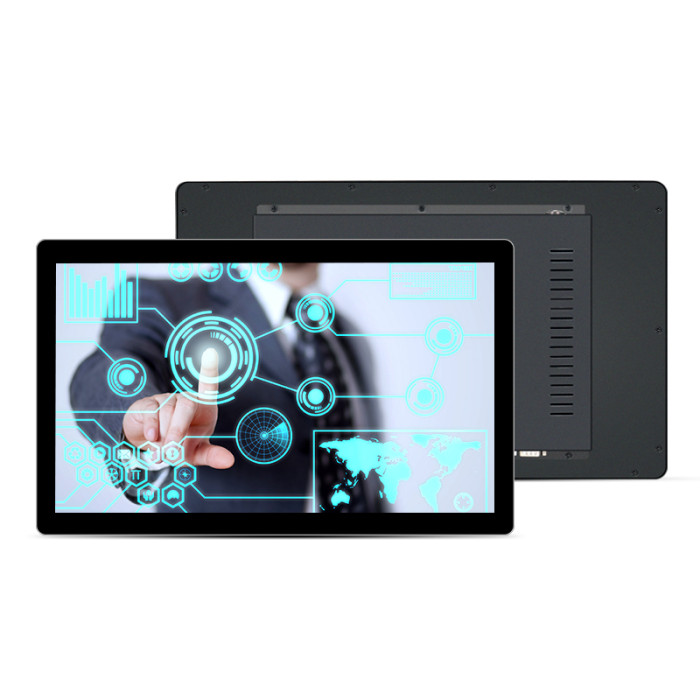 21.5 Inch ear-mounted industrial monitor, Capacitive touch, Waterproof front panel, Resolution: 1920*1080