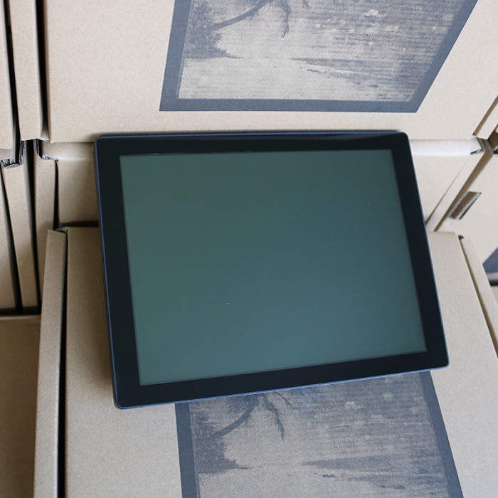 17 Inch ear-mounted industrial monitor, Capacitive touch, Waterproof front panel, Resolution: 1280*1024