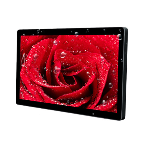 18.5 Inch ear-mounted industrial monitor, Capacitive touch, Waterproof front panel, Resolution: 1366*768