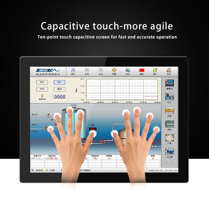 12.1 Inch industrial all-in-one PC mini computer with Capacitive touch screen panel pc for win10 pro 1024x768