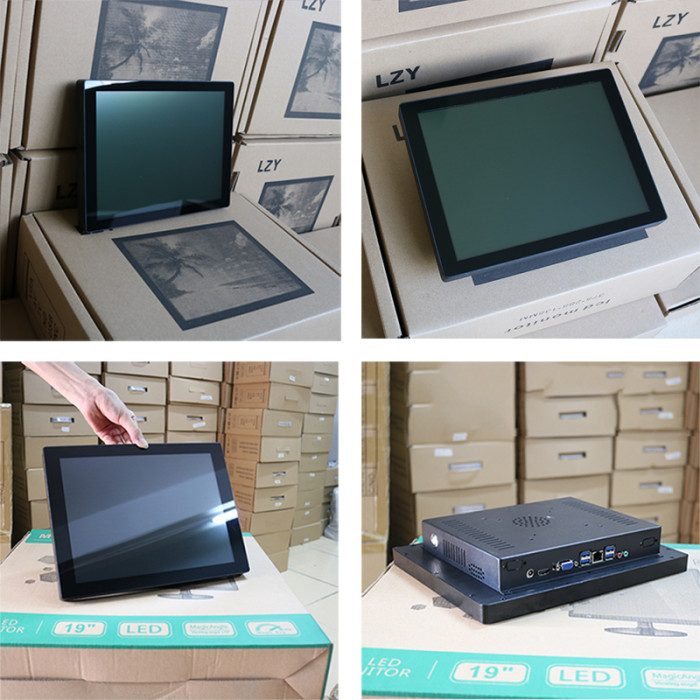 21.5 Inch industrial panel pc all-in-one computer with capacitive touch screen mini tablet pc built in wireless wifi for win10 pro 1920x1080