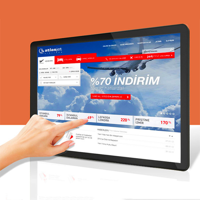 21.5 Inch industrial panel pc all-in-one computer with capacitive touch screen mini tablet pc built in wireless wifi for win10 pro 1920x1080