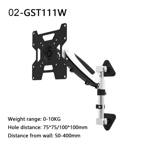 Computer LCD Monitor All-in-One Computer Universal Embedded Mounting Bracket, Folding Large Base, Wall Mounting Bracket Rotating Telescopic Wall Mounting Bracket