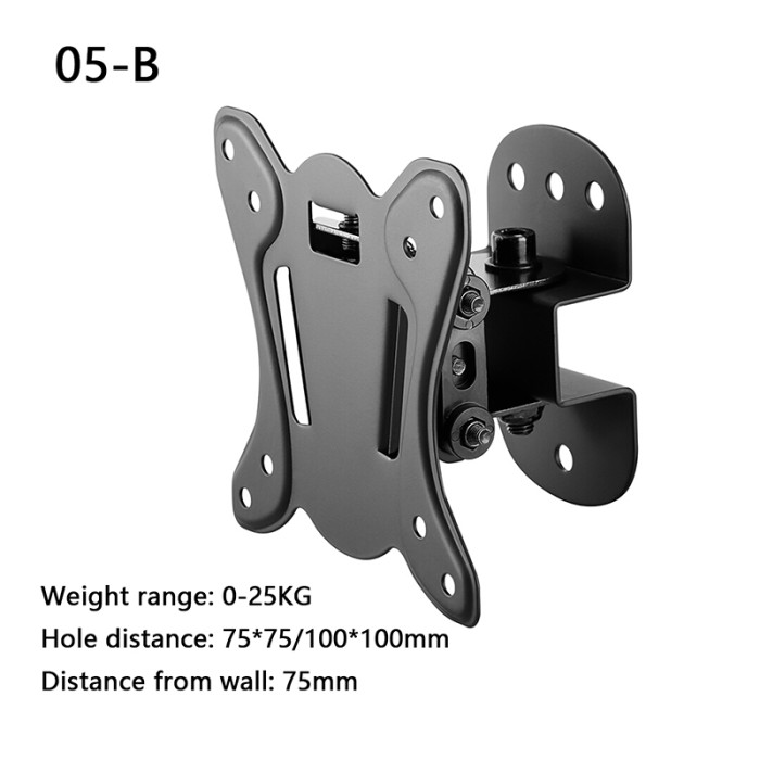 Computer LCD Monitor All-in-One Computer Universal Embedded Mounting Bracket, Folding Large Base, Wall Mounting Bracket Rotating Telescopic Wall Mounting Bracket
