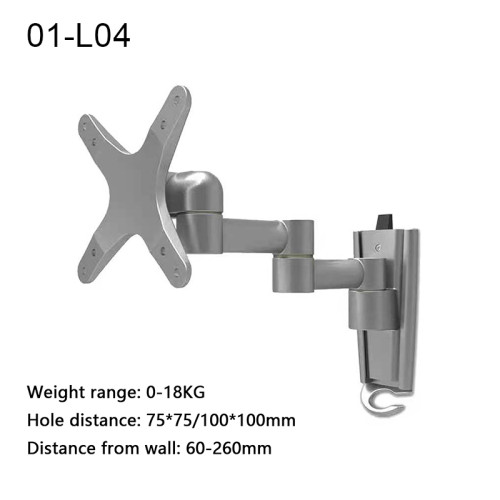 Computer LCD Monitor All-in-One Computer Universal Embedded Mounting Bracket, Folding Large Base, Wall Mounting Bracket Rotating Telescopic Wall Mounting Bracket