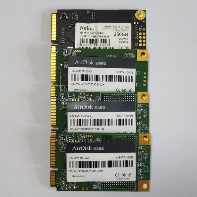 32GB/64GB/128GB/256GB/512GB/1TB/2TB capacity SSD MSATA for industrial all-in-one/laptop etc.