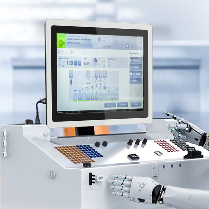 15-inch industrial capacitor all-in-one computer Intel Core i3-3217U dual network port 2*RJ45 4GB RAM 128GB SSD