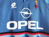Retro 95/96  AC  Milan  Blue  soccer Jersey  Thai  Qaulity