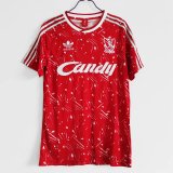 Retro 89/91  Liverpool  Home   soccer Jersey  Thai  Qaulity
