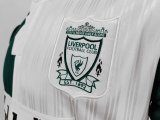 Retro 1995 Liverpool   Green and  White  soccer Jersey  Thai  Qaulity