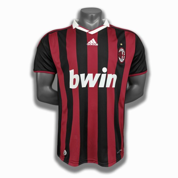 Retro 09/10  AC  Milan  Home   soccer Jersey  Thai  Qaulity