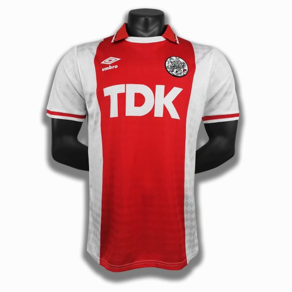 Retro 89/90  Ajax  Home   soccer Jersey  Thai  Qaulity