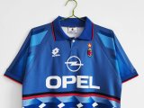 Retro 95/96  AC  Milan  Blue  soccer Jersey  Thai  Qaulity