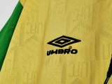 Retro 92/94 Man United Yellow and Green soccer Jersey  Thai  Qaulity