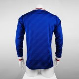 Retro 1986  Man United  Blue  long sleeve  soccer Jersey  Thai  Qaulity