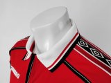 Retro 98/99 Man United  Home  long sleeve  soccer Jersey  Thai  Qaulity