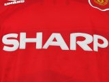 Retro 94/96   Man United  Home   long sleeve soccer Jersey  Thai  Qaulity