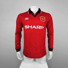 Retro 94/96   Man United  Home   long sleeve soccer Jersey  Thai  Qaulity