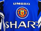 Retro 96/97  Man United  Blue   soccer Jersey