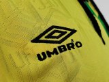 Retro 1992  Man United  Green and  Yellow   soccer Jersey  Thai  Qaulity