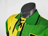 Retro 1992  Man United  Green and  Yellow   soccer Jersey  Thai  Qaulity