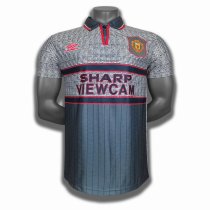 Retro  94/96   Man United  Gray   soccer Jersey  Thai  Qaulity