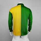 Retro 1992  Man United  Green and  Yellow long sleeve  soccer Jersey  Thai  Qaulity