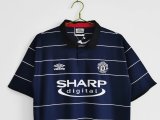 Retro 99/00 Man United  Away  soccer Jersey  Thai  Qaulity