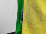 Retro 1992  Man United  Green and  Yellow   soccer Jersey  Thai  Qaulity
