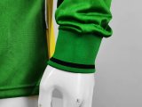 Retro 1992  Man United  Green and  Yellow long sleeve  soccer Jersey  Thai  Qaulity
