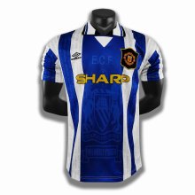 Retro 94/96   Man United  Away  Blue   Soccer Jersey  Thai  Qaulity