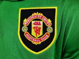 Retro 1992  Man United  Green and  Yellow long sleeve  soccer Jersey  Thai  Qaulity