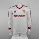 Retro 1986  Man United  Away long sleeve   soccer Jersey  Thai  Qaulity