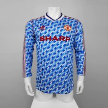 Retro 91/92 Man United  Away long sleeve   soccer Jersey  Thai  Qaulity