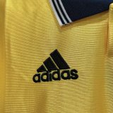 Retro 98/99 Marseille Yellow   soccer Jersey