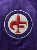 Retro 89/90 ACF Fiorentina  Home Soccer Jersey