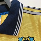 Retro 98/99 Marseille Yellow   soccer Jersey