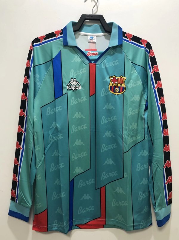 Retro 96/97  Barcelona  Away  Long  soccer Jersey  Thai  Qaulity