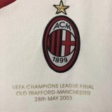 Retro 2002  AC  Milan  Away  soccer Jersey  Thai  Qaulity
