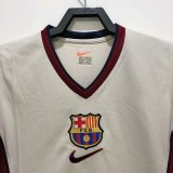 Retro 99/00  Barcelona  Away Gray soccer Jersey
