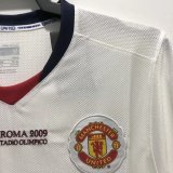 Retro 08/09 Man United  Away  The champions league game  White soccer Jersey  Thai  Qaulity