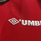 Retro 1998 Man United  Home   Red  soccer Jersey  Thai  Qaulity