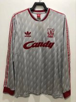 Retro 89/91  Liverpool  Away   Long  soccer Jersey  Thai  Qaulity