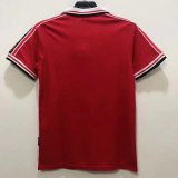 Retro 1998 Man United  Home   Red  soccer Jersey  Thai  Qaulity