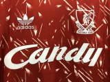 Retro 89/91  Liverpool  Home  Long  soccer Jersey  Thai  Qaulity