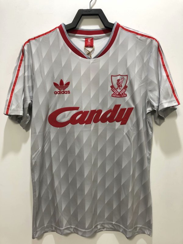 Retro 89/91  Liverpool  Away    soccer Jersey  Thai  Qaulity