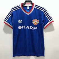 Retro 86/88 Man United  Blue   soccer Jersey  Thai  Qaulity