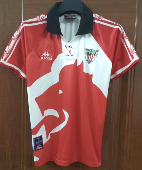 Retro 1998 Athletic Bilbao Home soccer Jersey