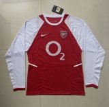 Retro 02/04  Arsenal  Home    Long  soccer Jersey  Thai  Qaulity