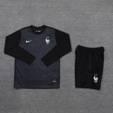 2022 World Cup France GK Black Set Long Soccer Jersey Fans Version